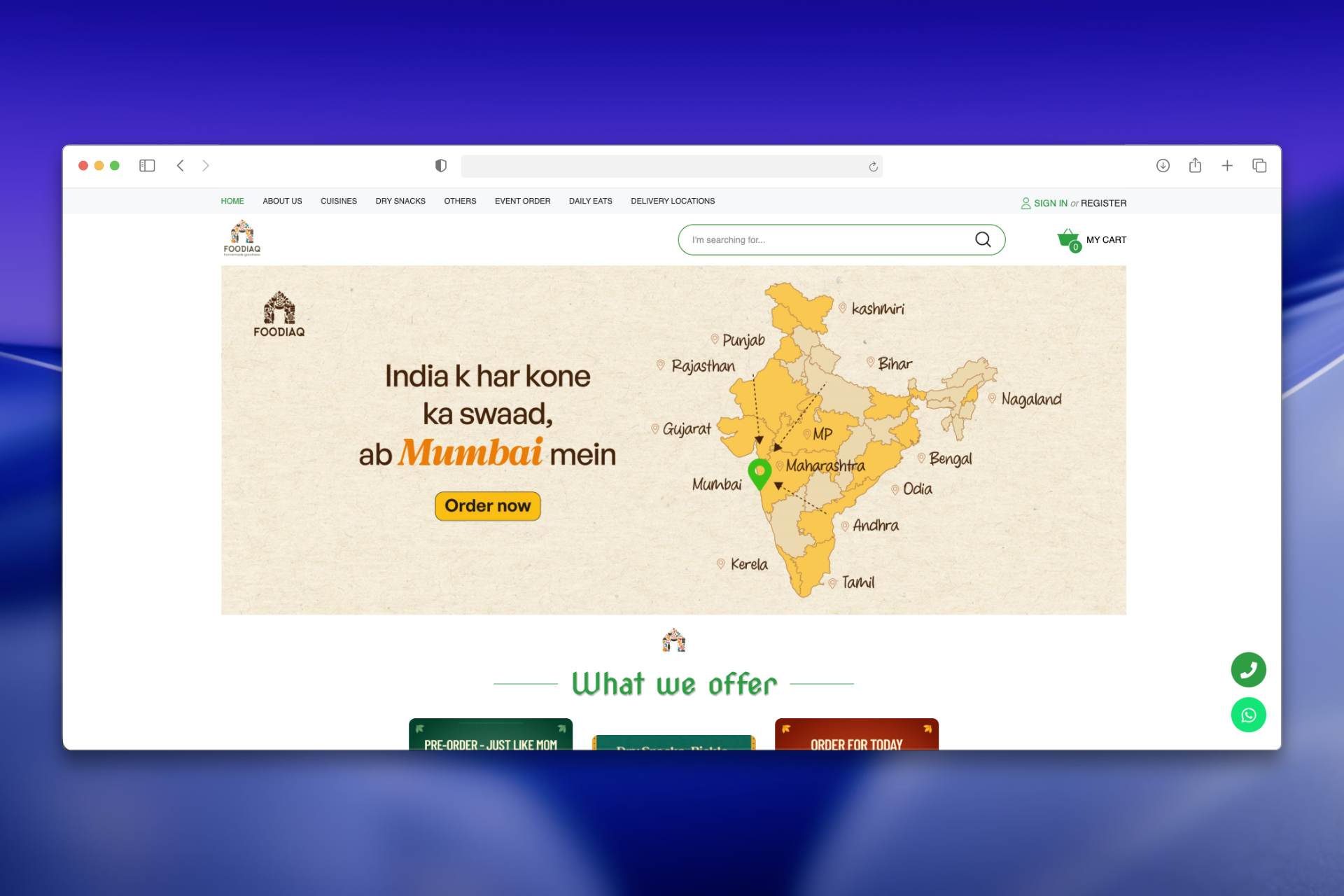 FoodiaQ — Multi-Vendor Food Delivery Platform